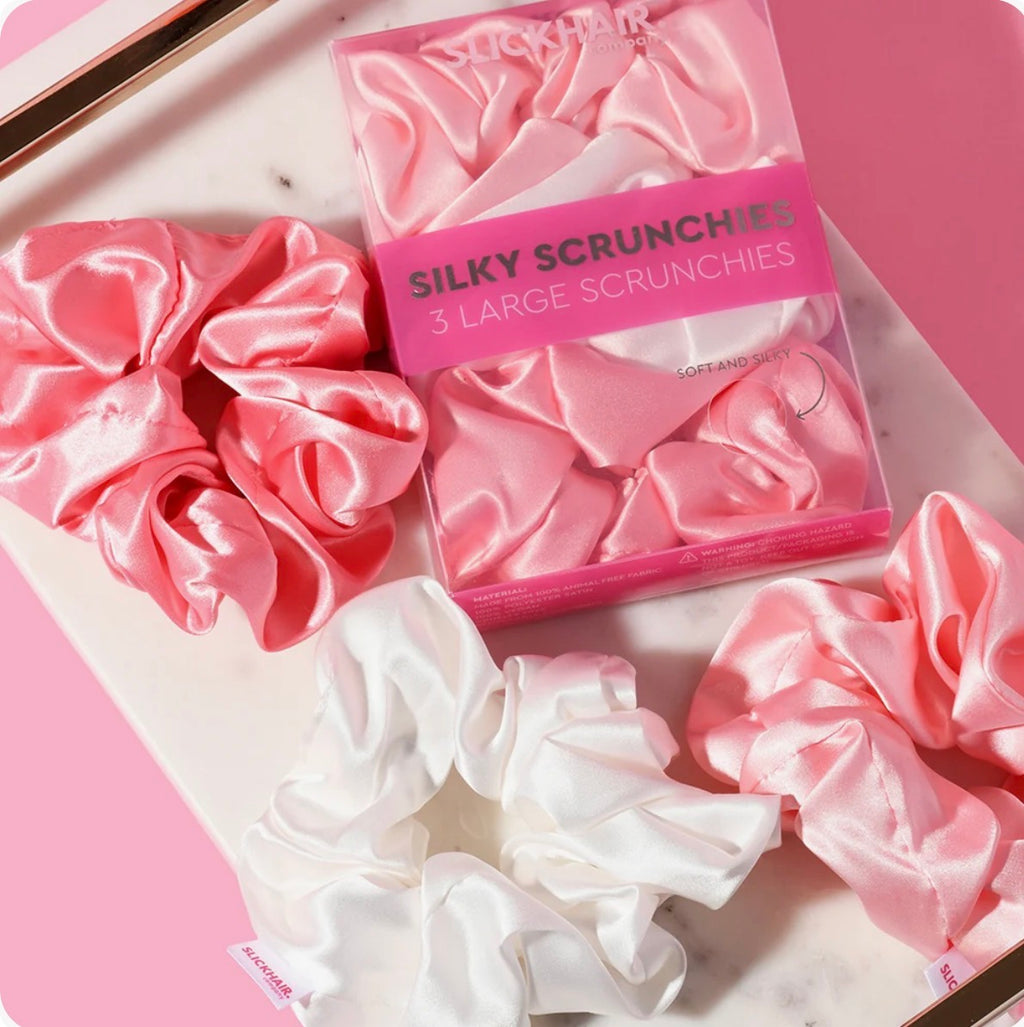 Silky scrunchies