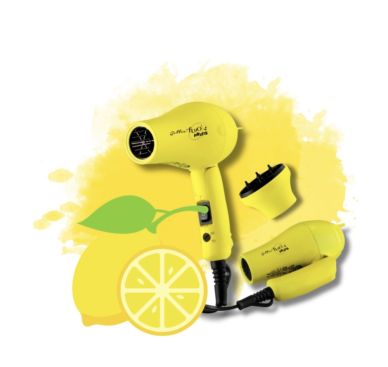 Mini Hair Dryer - Yellow