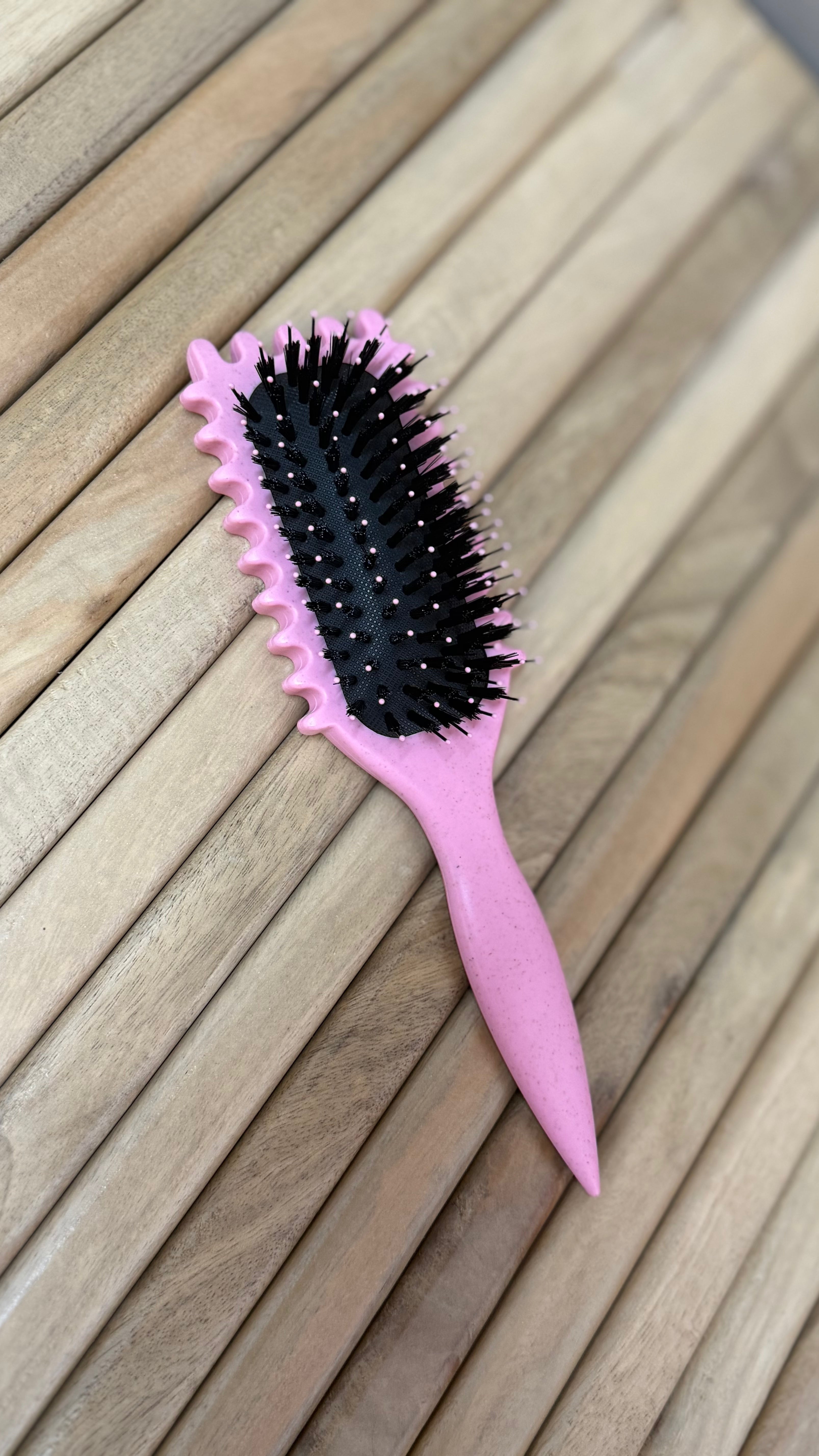 Curly Hair Brush Styling