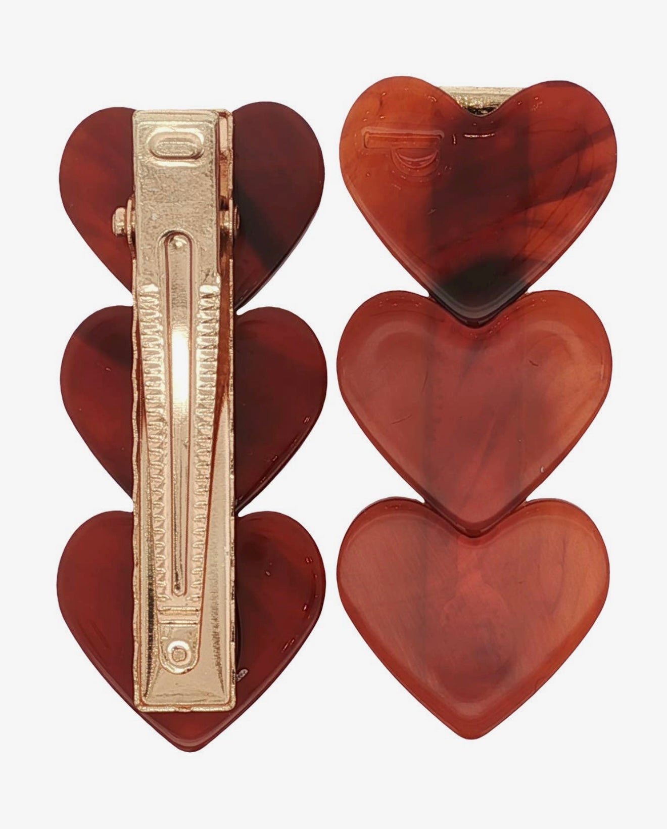 Heart Clip - Delicate Red