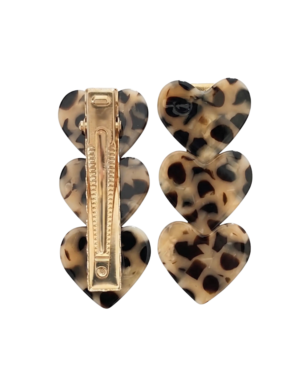 Heart Clip - Leopard