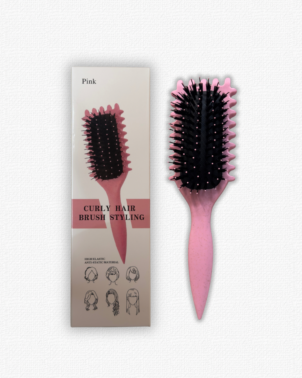 Curly Hair Brush Styling
